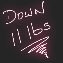 Down 11lbs